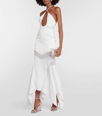 Verzierte Wedge-Sandalen Wow Crystal 95 | Aquazzura