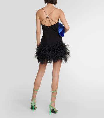 Feather-trimmed minidress | The Attico