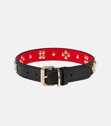Loubicollar embellished leather dog collar | Christian Louboutin