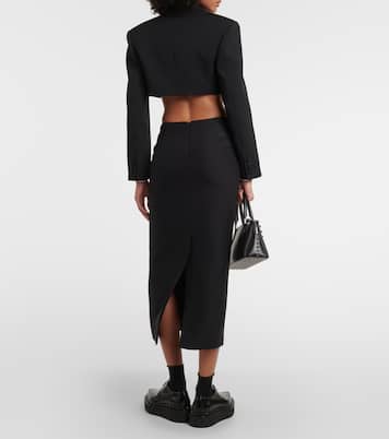 Cropped-Blazer aus Grisaille  | Valentino