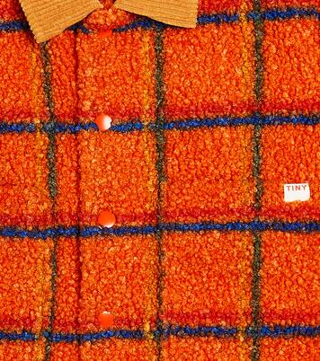 Chaqueta de forro polar a cuadros | Tinycottons