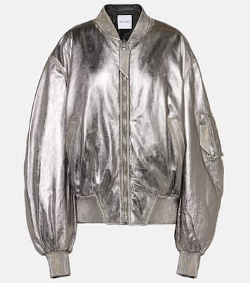 Bomberjacke aus Metallic-Leder | The Attico