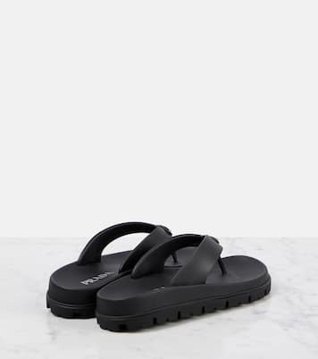 Soft Cage vinyl thong sandals | Prada