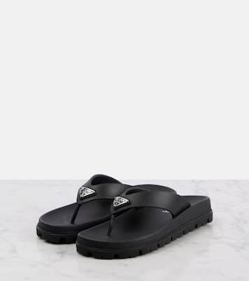 Soft Cage vinyl thong sandals | Prada
