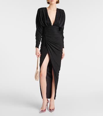 Loubila metallic leather shoulder bag | Christian Louboutin