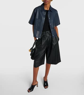 Oversize-Hemd aus Leder | Yves Salomon