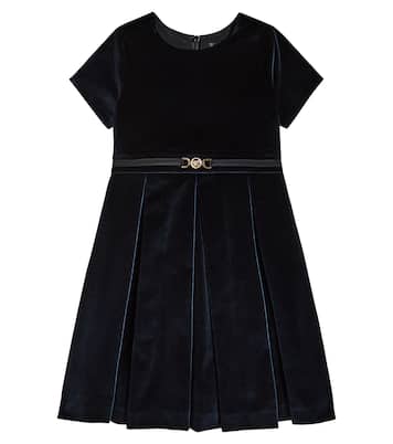 Medusa '95 velvet dress | Versace Kids