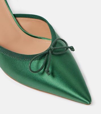 X Tabitha Simmons Mules Rose 45 aus Satin | Malone Souliers