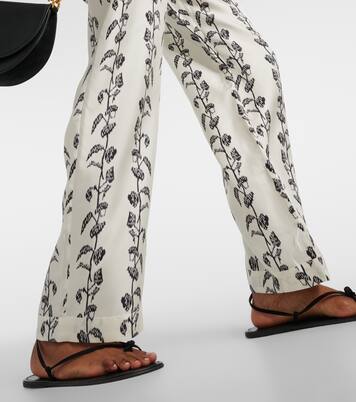 Pantalon ample Aurelia en soie | Asceno