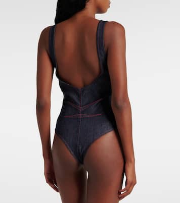 Body aus Denim | Alaïa