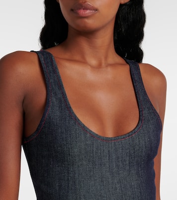 Body aus Denim | Alaïa