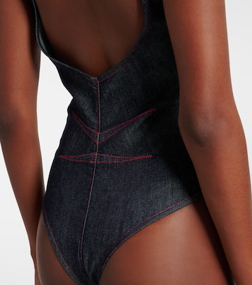 Body aus Denim | Alaïa