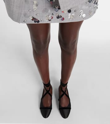 Spencer satin ballet flats | Malone Souliers