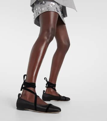 Spencer satin ballet flats | Malone Souliers