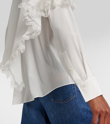 Bluse Knotted Heritage aus Crêpe de Chine aus Seide | Chloé