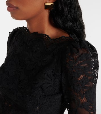 Crop top de encaje floral | Rabanne