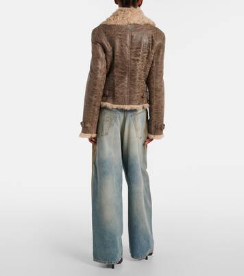 Veste en cuir et shearling | Acne Studios