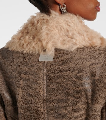 Veste en cuir et shearling | Acne Studios