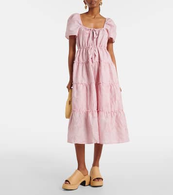 Robe midi en jacquard | Ganni