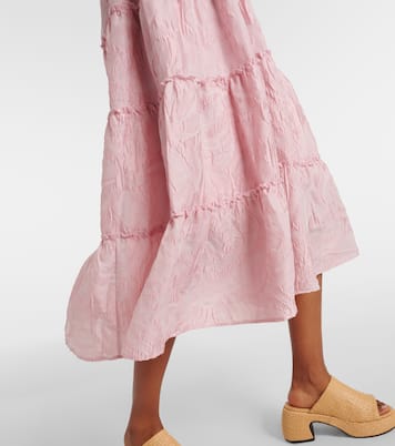 Robe midi en jacquard | Ganni