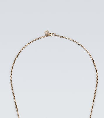 Collar con colgante Happy Face de oro de 14 ct | Sydney Evan