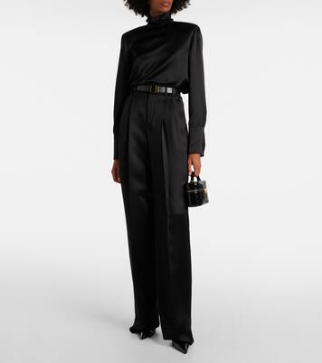 Gaby 퀼팅 페이턴트 레더 배니티 백 | Saint Laurent