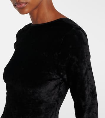 Velvet midi dress | Polo Ralph Lauren