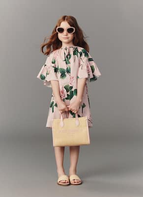Robe en coton à fleurs | Dolce&Gabbana Kids
