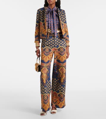 Voyage Imaginaire wide-leg jeans | Valentino