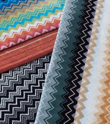 Giacomo Zigzag set of 5 cotton terry towels | Missoni