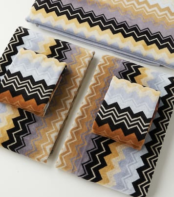 Giacomo Zigzag set of 5 cotton terry towels | Missoni