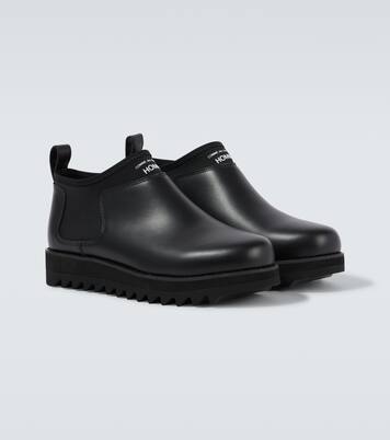 로고 레더 부츠 | Comme des Garçons Homme