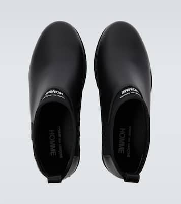 로고 레더 부츠 | Comme des Garçons Homme