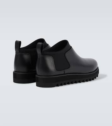 로고 레더 부츠 | Comme des Garçons Homme