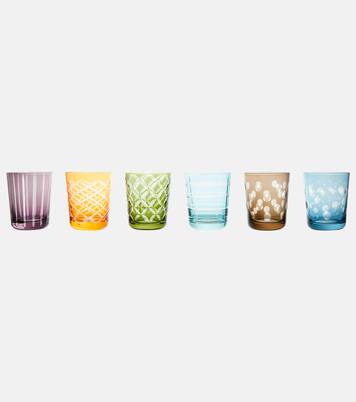 Cuttings set of 6 glass tumblers | Polspotten