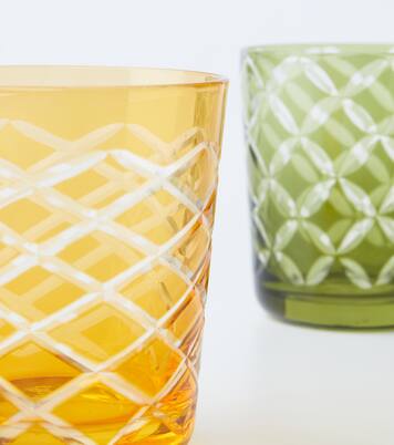Cuttings set of 6 glass tumblers | Polspotten
