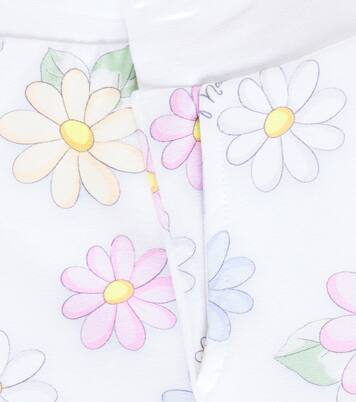 Floral cotton-blend jersey shorts | Monnalisa