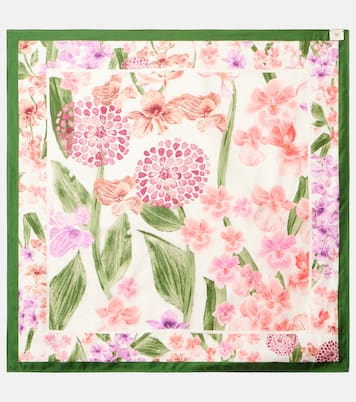 Foulard in seta con stampa floreale | Agua by Agua Bendita