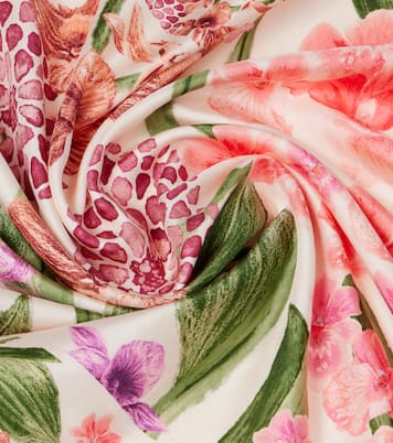 Foulard in seta con stampa floreale | Agua by Agua Bendita