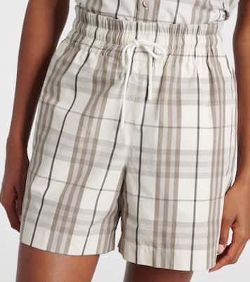 Shorts Burberry Check in cotone | Burberry