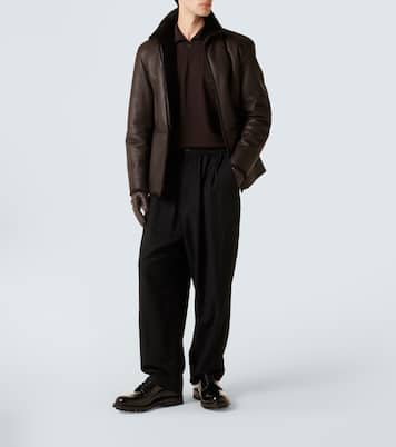 Virgin wool straight pants | Giorgio Armani