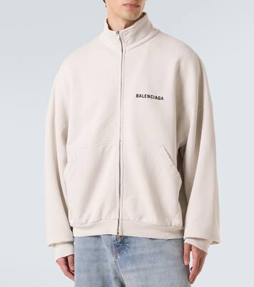 Veste de survêtement en coton à logo | Balenciaga