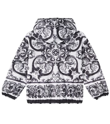 Majolica hooded zip-up jacket | Dolce&Gabbana Kids
