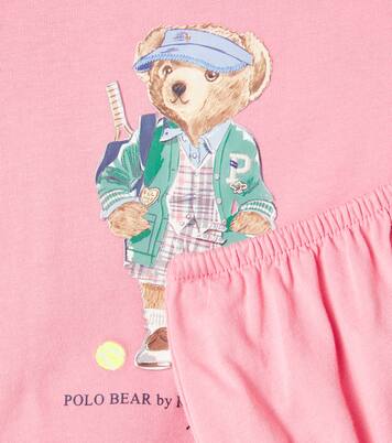 Baby Polo Bear cotton dress and bloomers set | Polo Ralph Lauren Kids