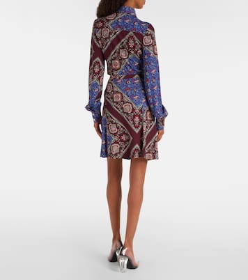 Falda fruncida con paisley | Rabanne