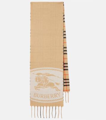 Burberry Check reversible cashmere scarf | Burberry