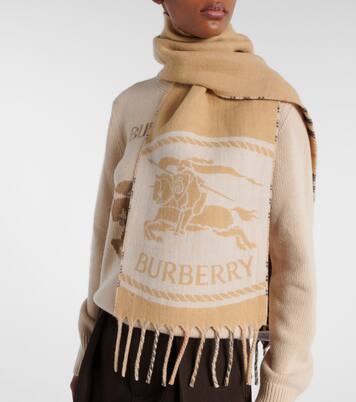 Burberry Check reversible cashmere scarf | Burberry