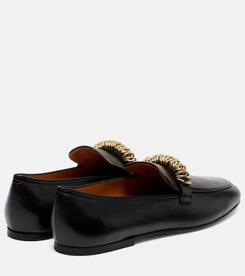 Embellished leather loafers | Tod's