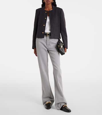 Embellished leather loafers | Tod's