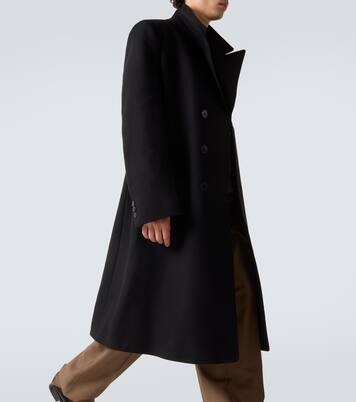 더블 브레스티드 버진 울 코트 | Maison Margiela